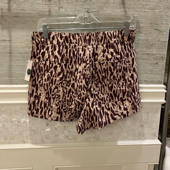NWT new Anthropologie the ettie shorts Maeve 30 animal print brown - Picture 7 of 17